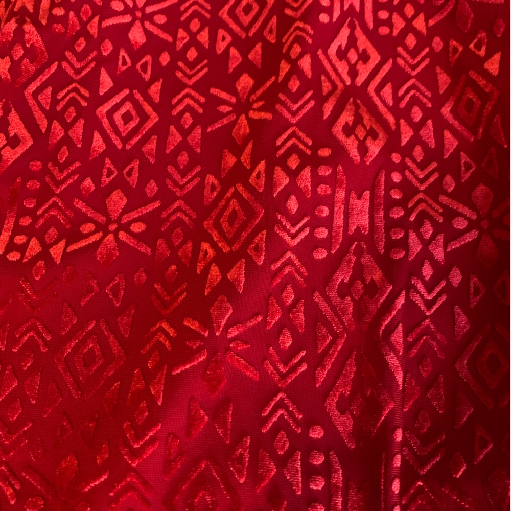 Liz Claiborne Red Textured Blouse - Picture 7 of 7